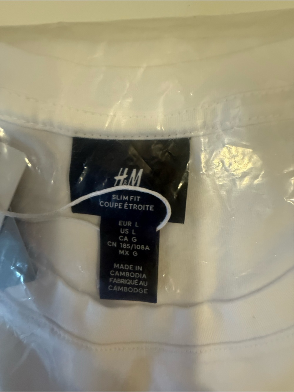H&M Men’s White T- Shirt. NWT